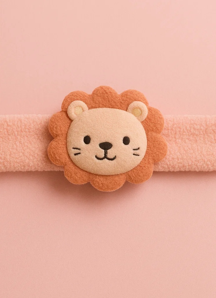 Leo Zodiac Baby Headband – Soft Plush Lion Horoscope Style